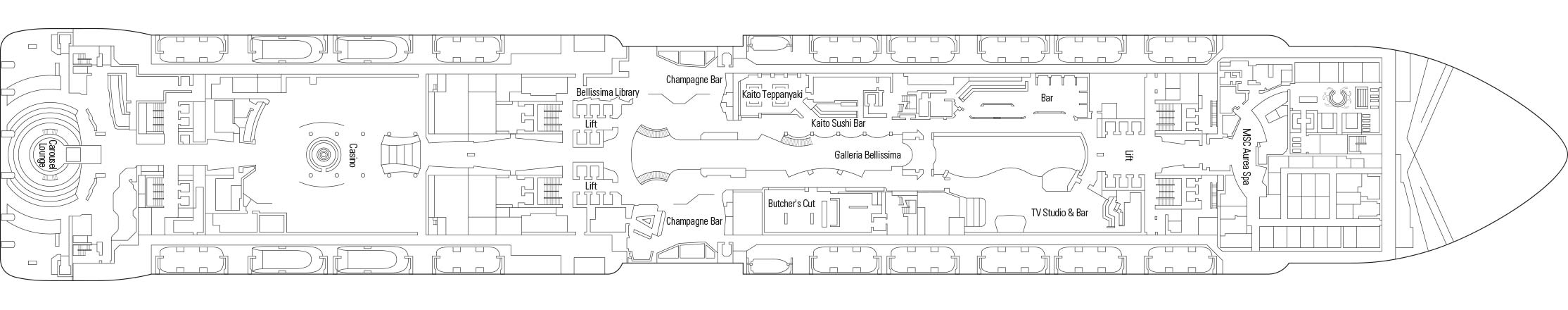 Deck plans: select your cabin | MSC Bellissima | MSC Cruises