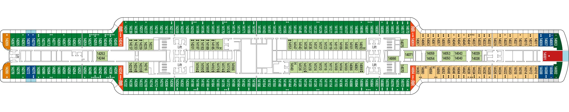 Deck Plan - MSC Seashore Cruise Ship | MSC Cruises