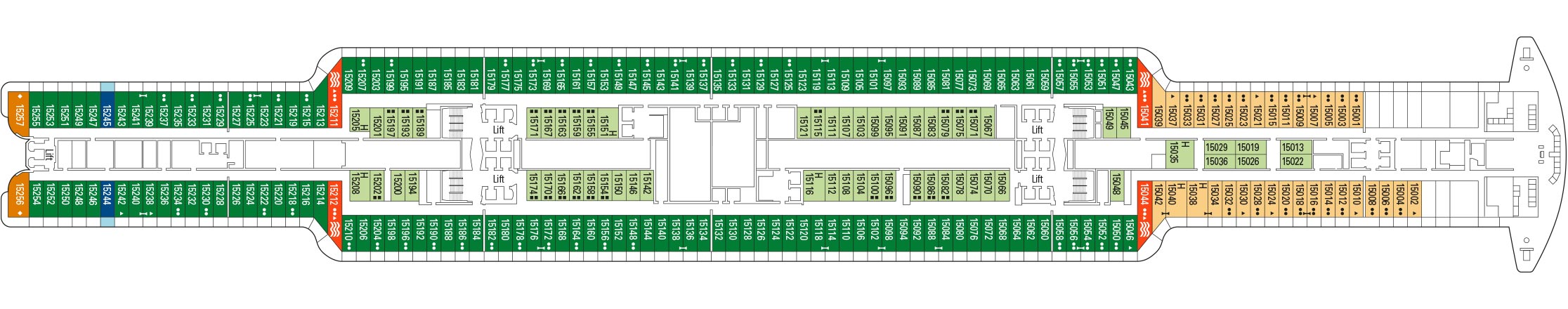 Deck Plan - MSC Seashore Cruise Ship | MSC Cruises