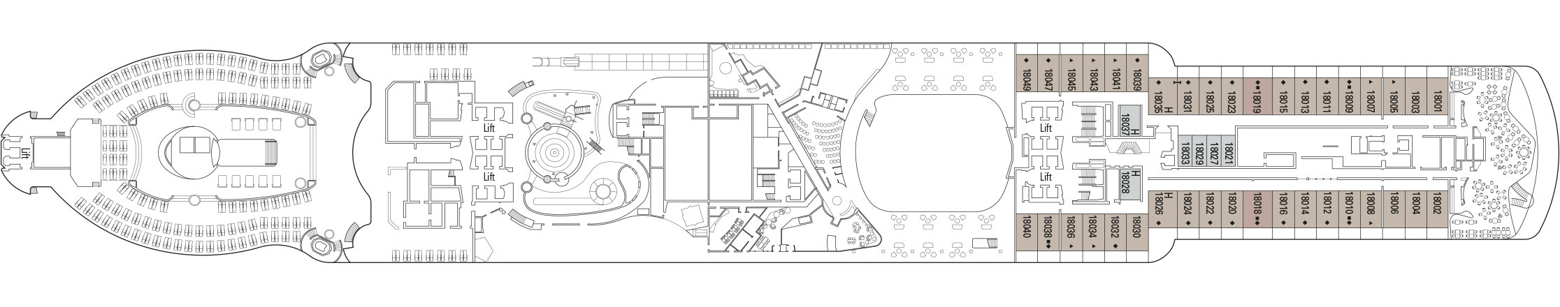 Deck Plan - MSC Seashore Cruise Ship | MSC Cruises