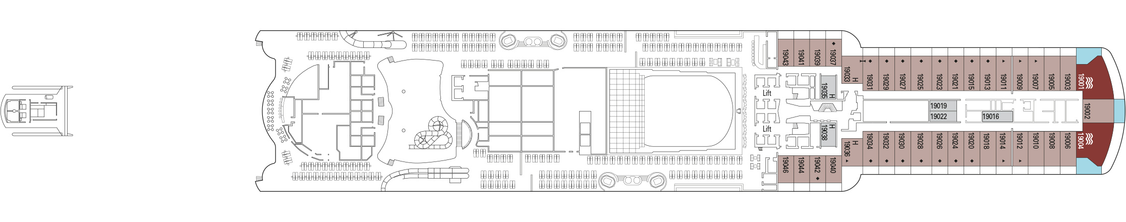 Deck Plan - MSC Seashore Cruise Ship | MSC Cruises