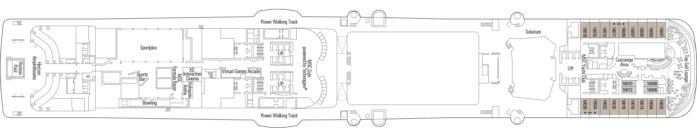 Deck plans: select your cabin | MSC Virtuosa | MSC Cruises